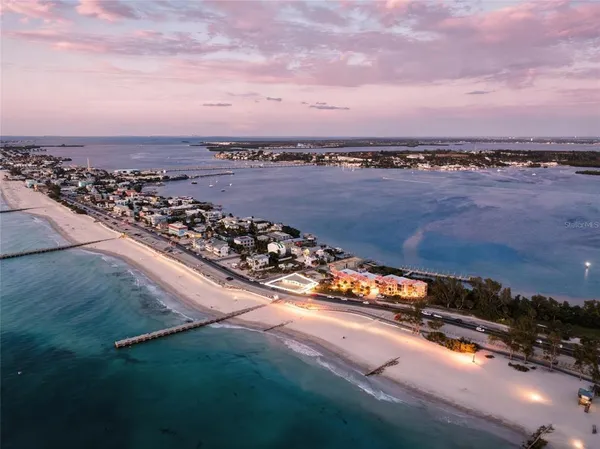 a view of a lake with a mountain