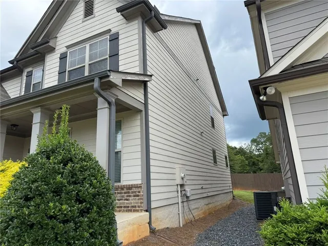 a view of a house with a window
