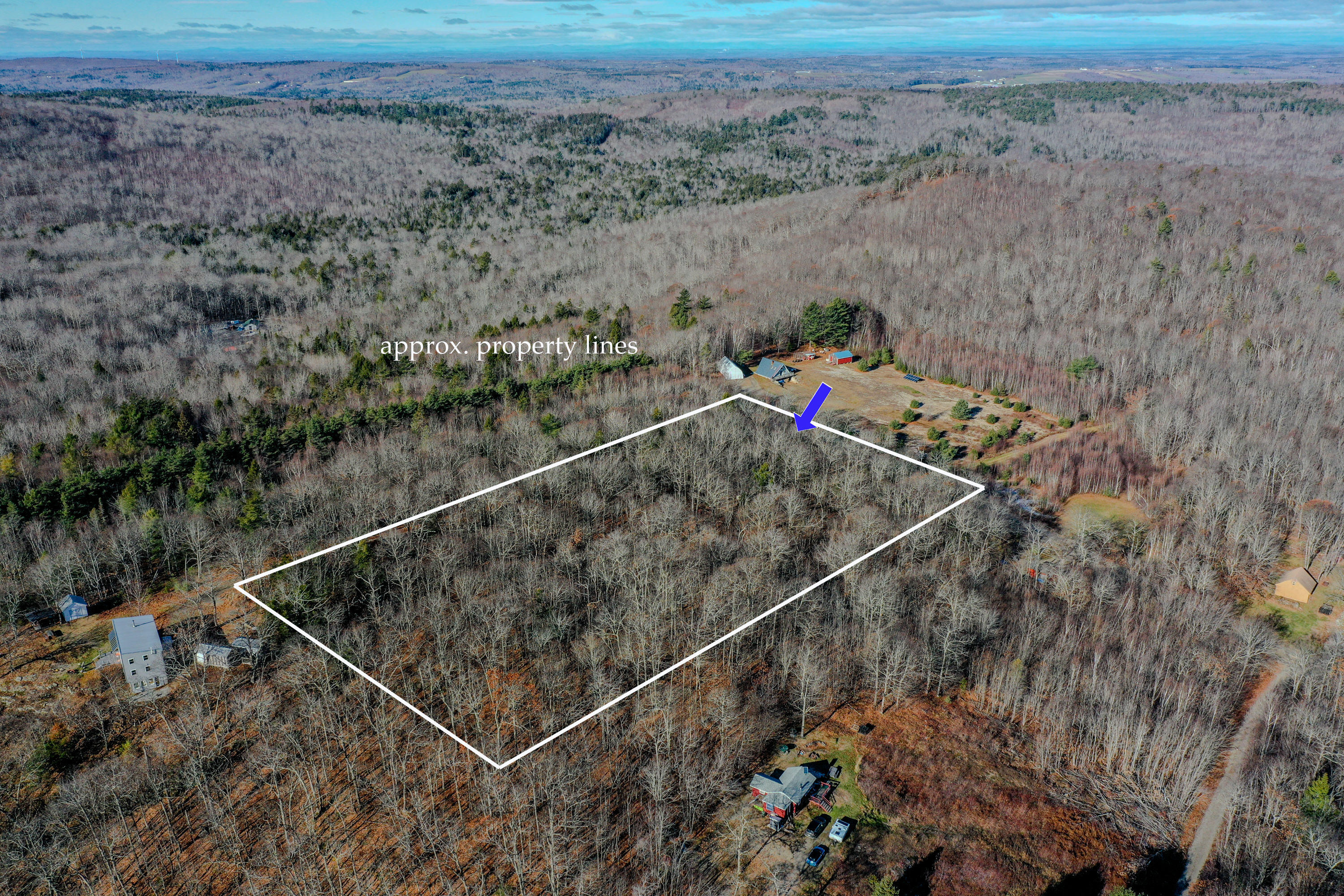 314 Frye Mountain Road Knox, ME 04986 - Photo 19 of 22 Aerial View - Approximate Boundary