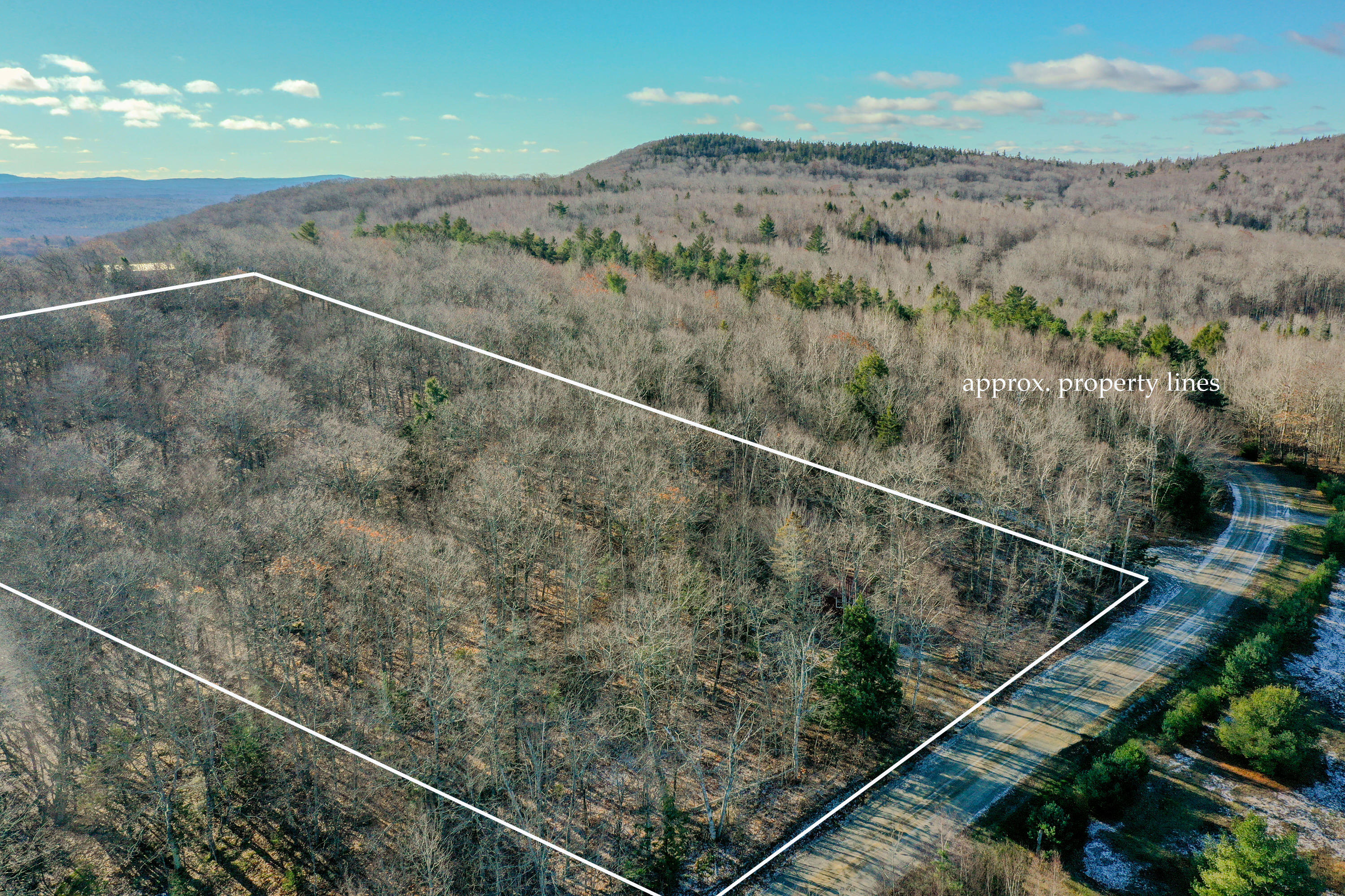 314 Frye Mountain Road Knox, ME 04986 - Photo 20 of 22 Aerial View - Approximate Boundary