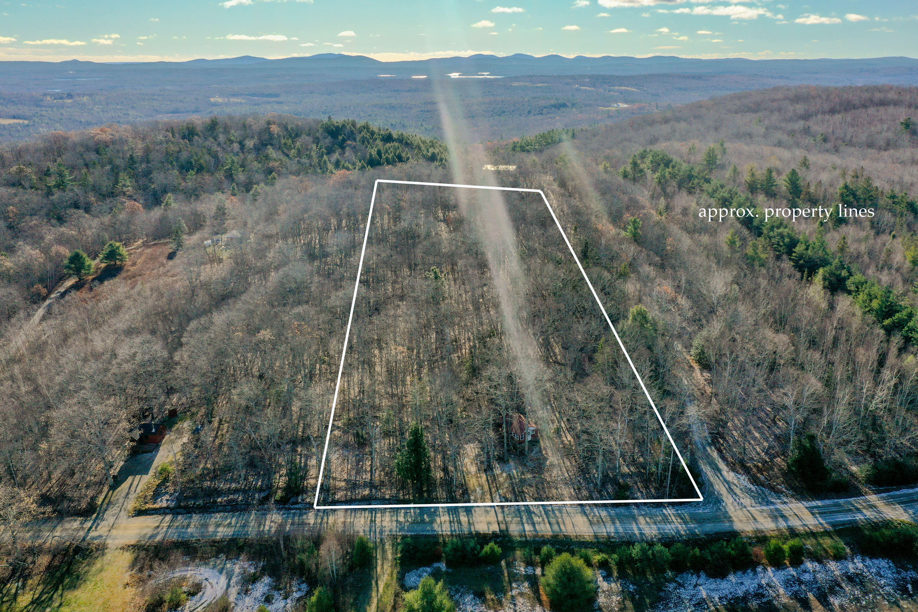 314 Frye Mountain Road Knox, ME 04986 - Photo 22 of 22 Aerial View - Approximate Boundary
