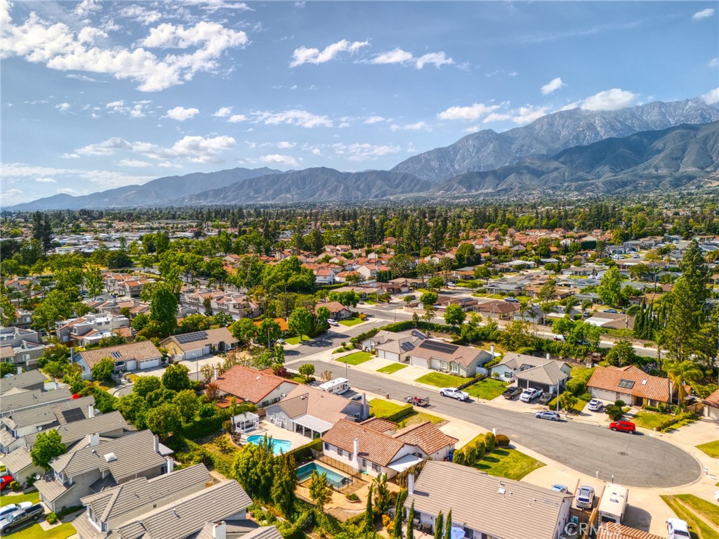 9841 Golden Arrow Lane Rancho Cucamonga, CA 91701 - Photo 51 of 53 an aerial view of residential houses with outdoor space