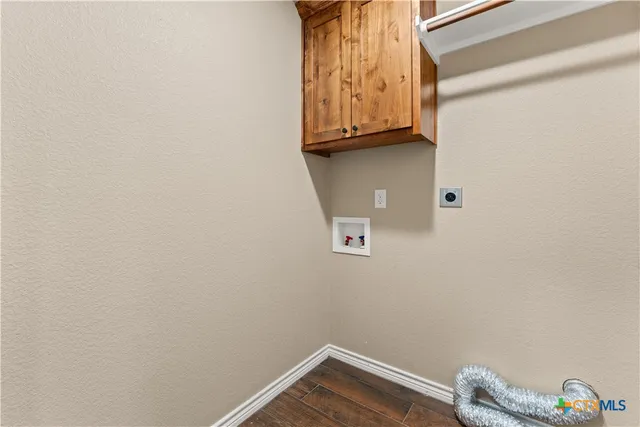 a small space with wooden floor