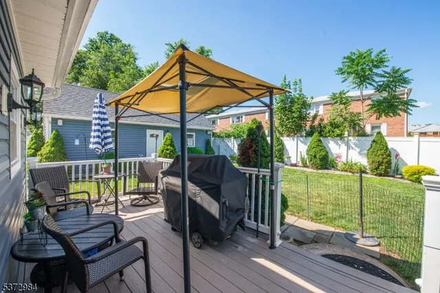 a outdoor living space with furniture and garden view
