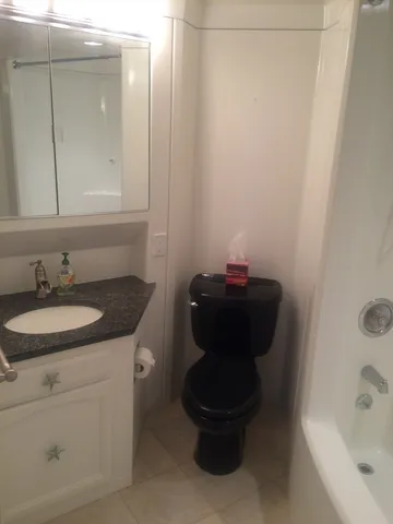 a bathroom with a sink and a toilet