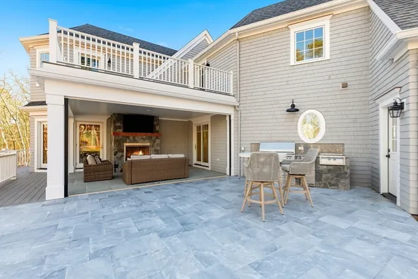 a view of a house with patio