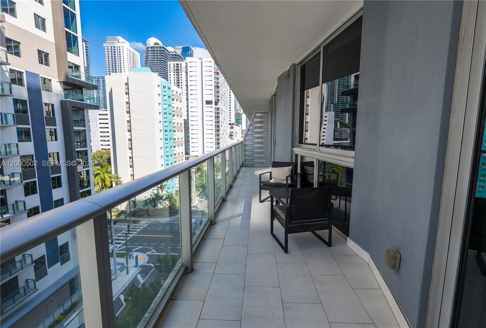 1010 Southwest 2nd Avenue, Unit 606 Miami, FL 33130 - Photo 20 of 46 a view of balcony with furniture