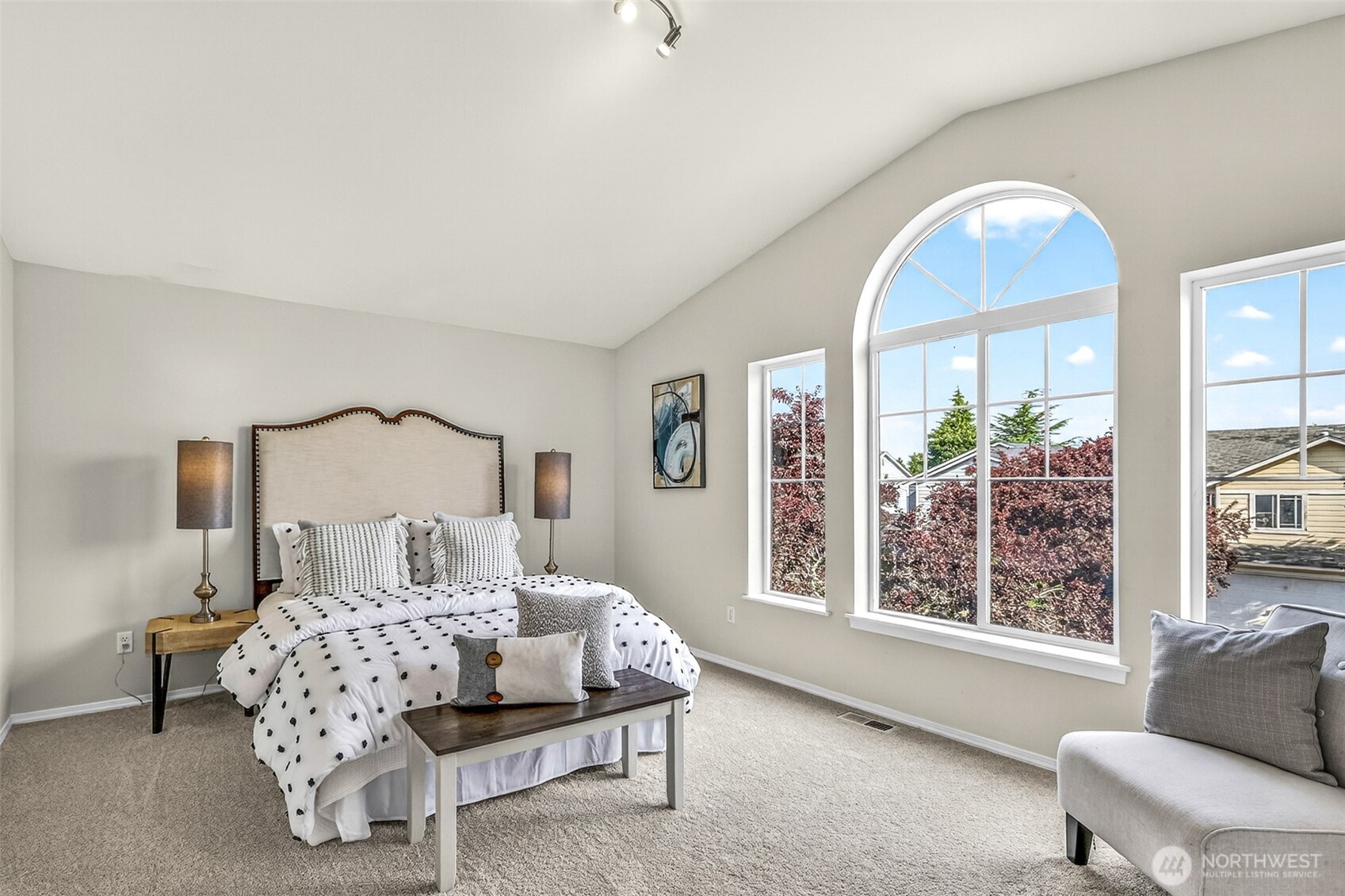 3918 152nd Place Southeast Bothell, WA 98012 - Photo 10 of 31 a bedroom with furniture and a large window