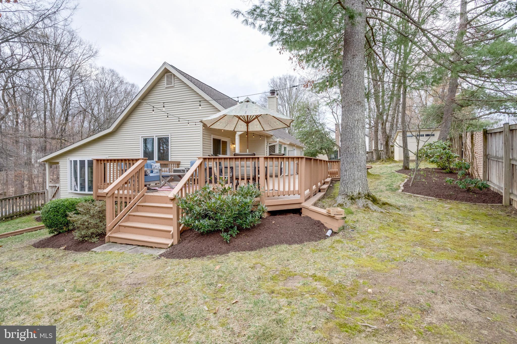 7400 Dorothy Court Springfield, VA 22153 - Photo 33 of 54 a view of a house with a yard and wooden fence