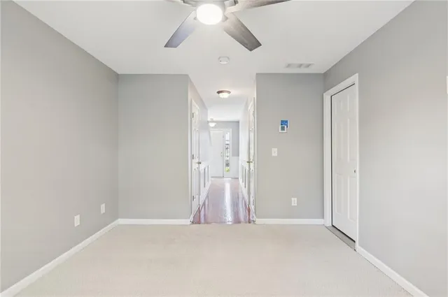 a view of an empty room