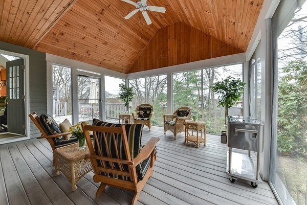 14 Farm Hill Road Natick, MA 01760 - Photo 22 of 27 a view of a dining room with furniture wooden floor and balcony