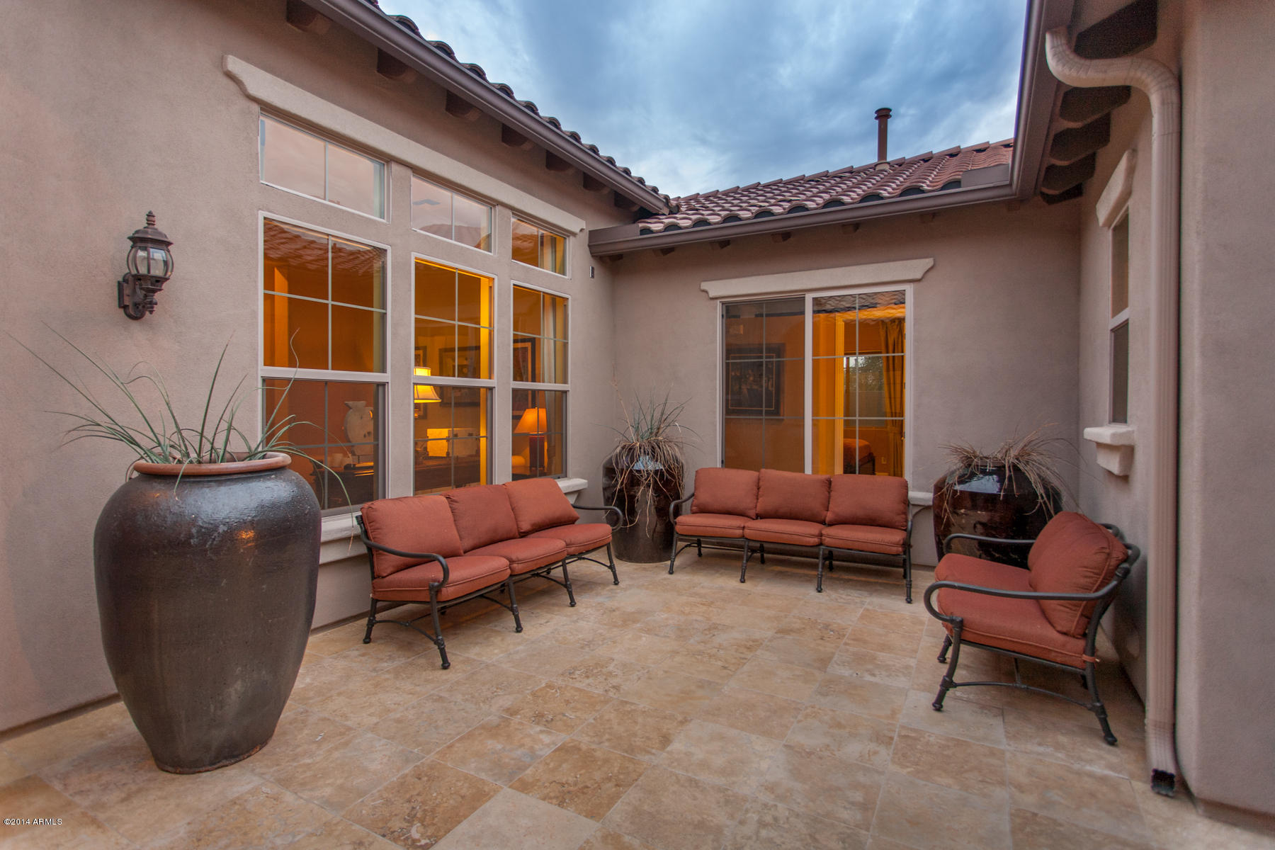 1819 West Red Fox Road Phoenix, AZ 85085 - Photo 8 of 56 Front Courtyard Twilight