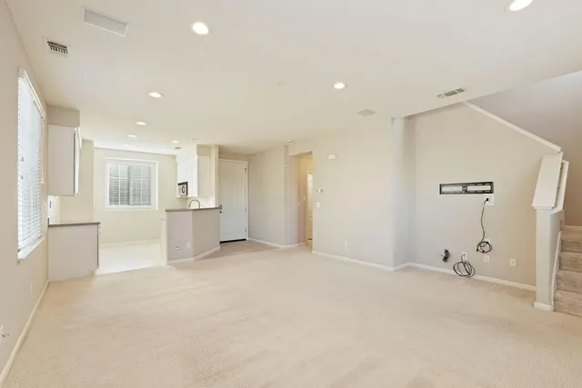 a view of an empty room