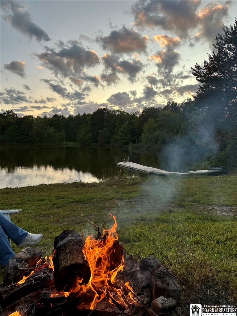7120 Parker Road Chautauqua, NY 14757 - Photo 13 of 29 CAMP FIRE AT THE POND