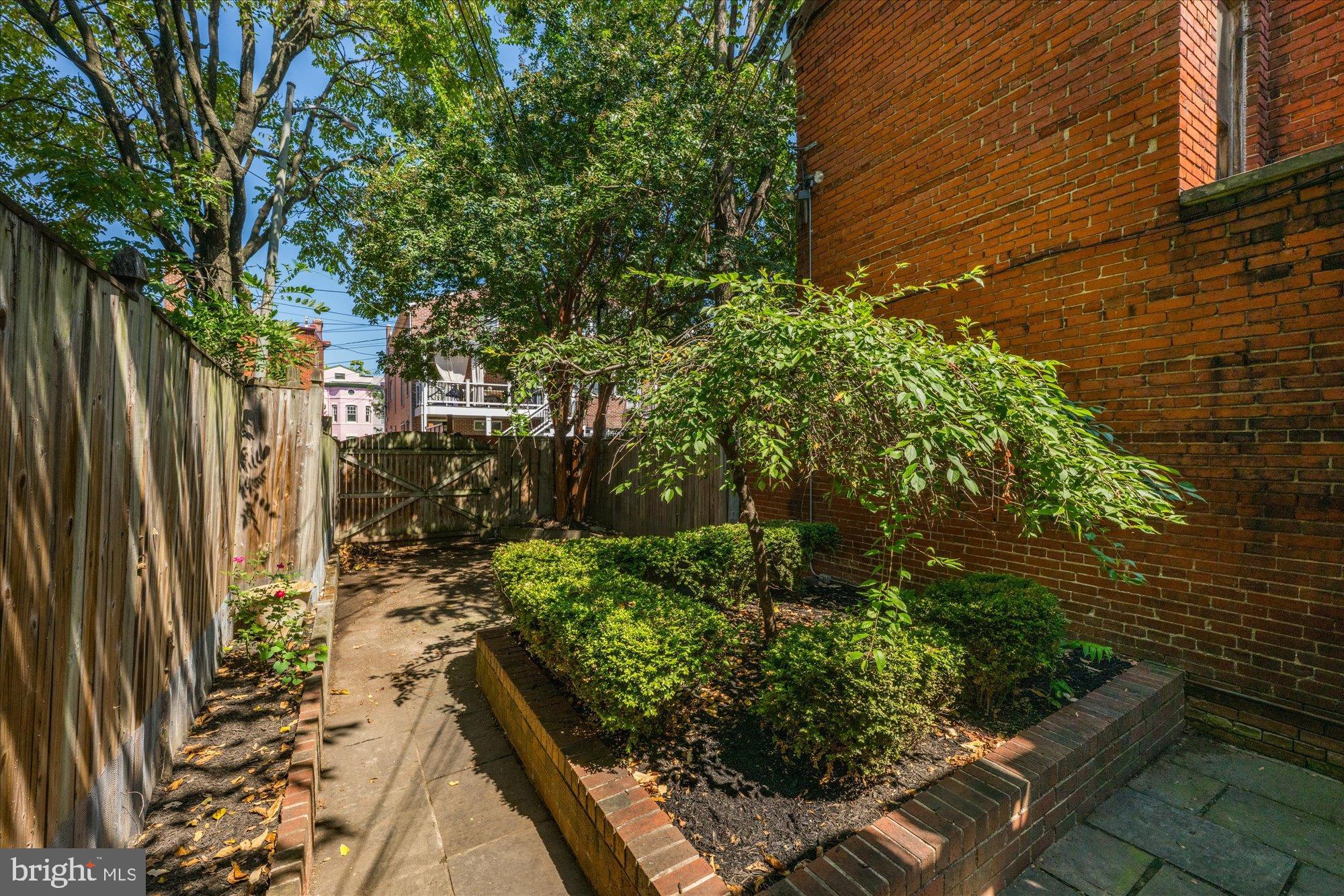 221 M Street Northwest Washington, DC 20001 - Photo 31 of 33 a backyard of a house with lots of green space