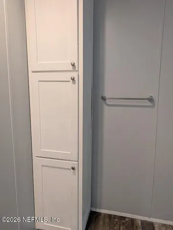 a view of a closet