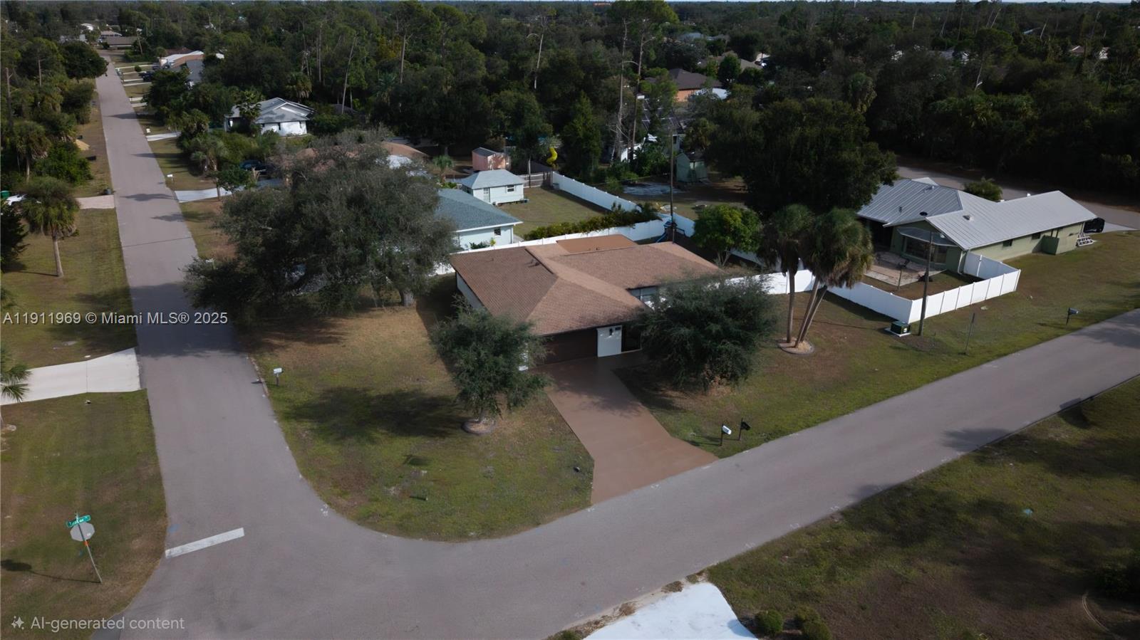 2224 Tinker Street Port Charlotte, FL 33948 - Photo 36 of 42 an aerial view of a house with outdoor space