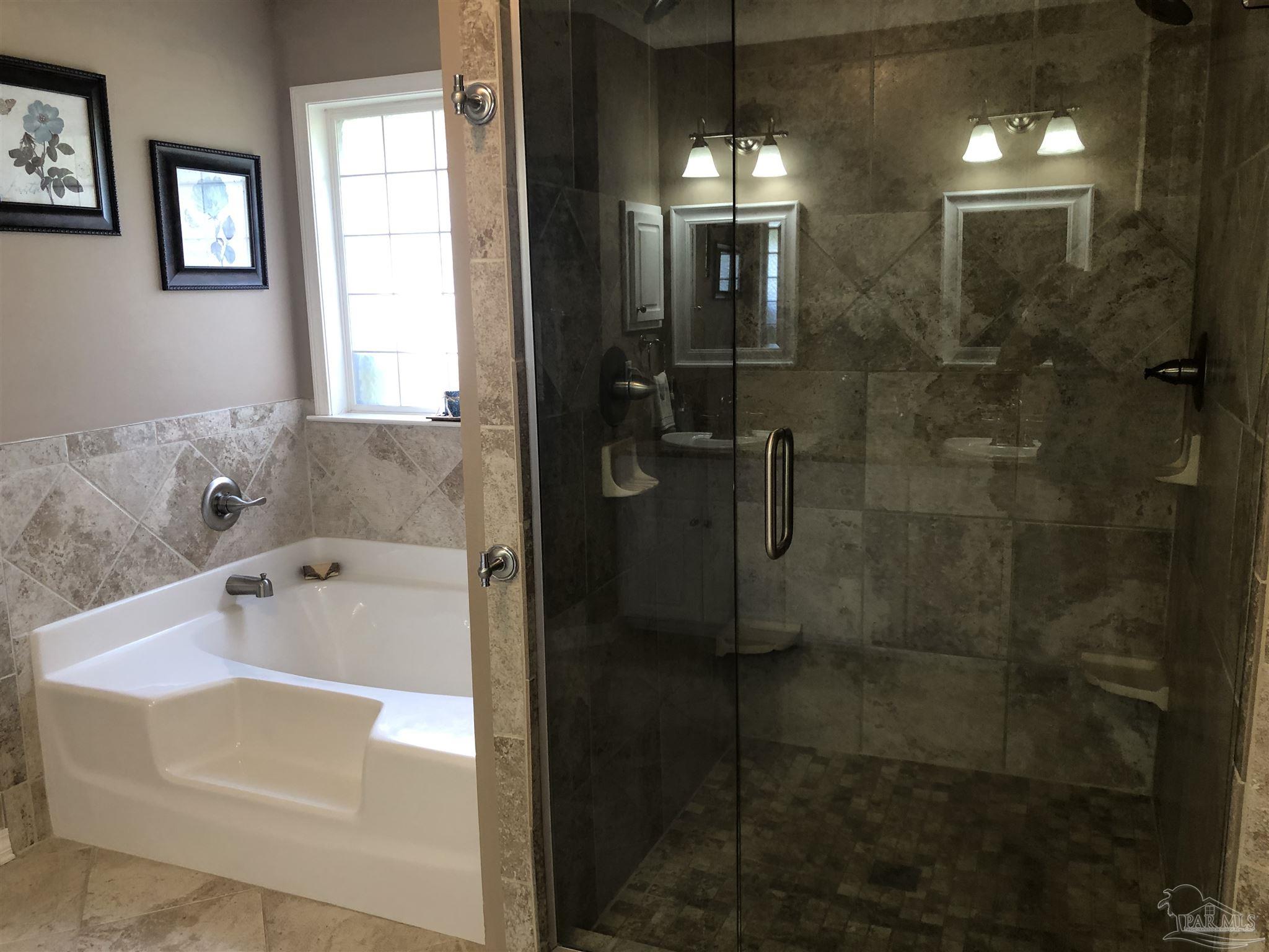 1258 Tate Road Cantonment, FL 32533 - Photo 15 of 35 Beautiful renovated master bath