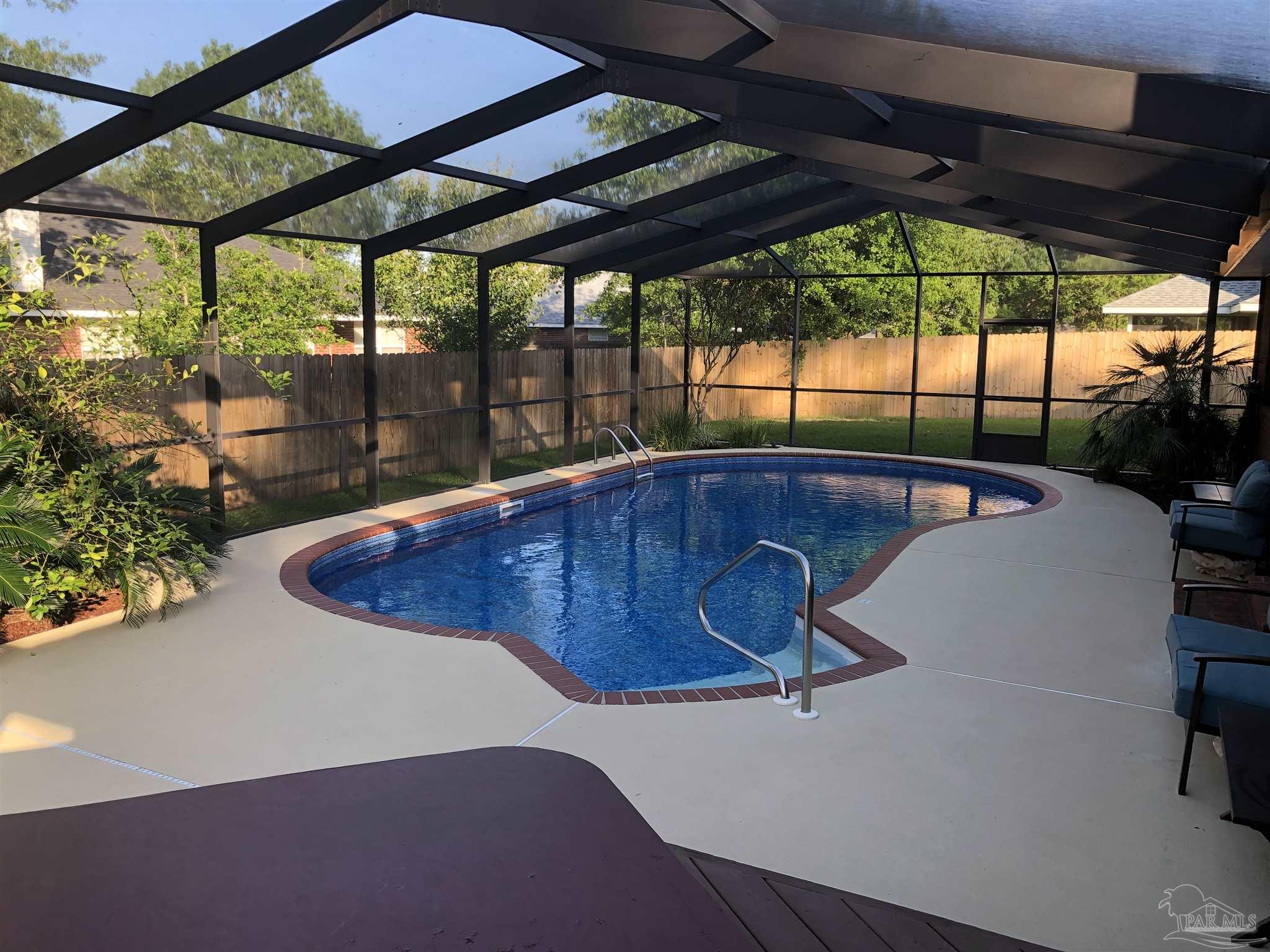 1258 Tate Road Cantonment, FL 32533 - Photo 24 of 35 Beautiful Screened Pool