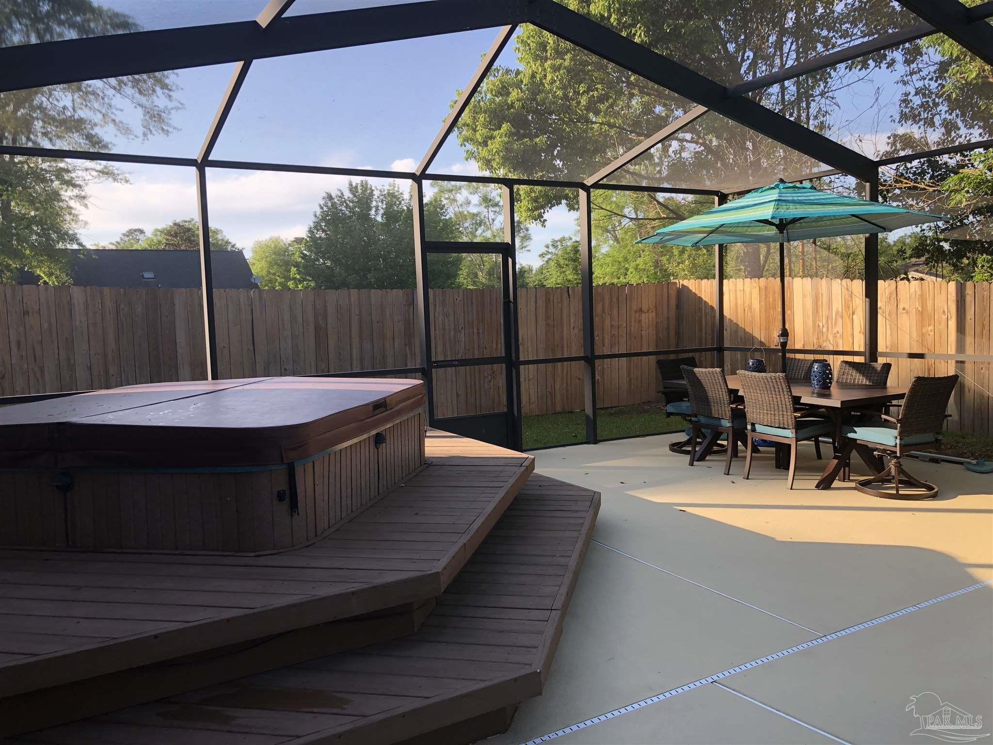 1258 Tate Road Cantonment, FL 32533 - Photo 25 of 35 Hot Tub just outside the Master