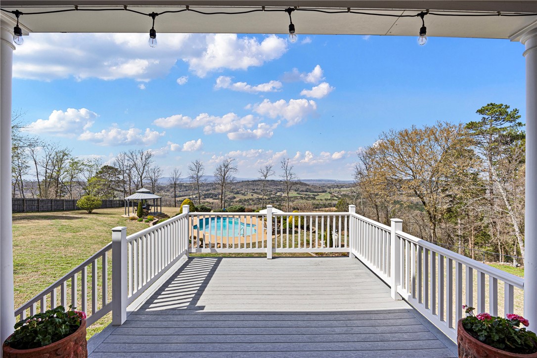 788 Cliff Road Russellville, AR 72802 - Photo 48 of 60 Wooden terrace featuring a lawn and a gazebo