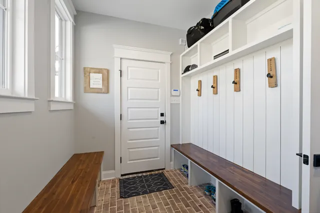 a bathroom with a sink and a shower
