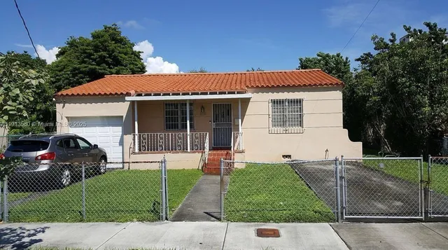 a view of a house with a patio