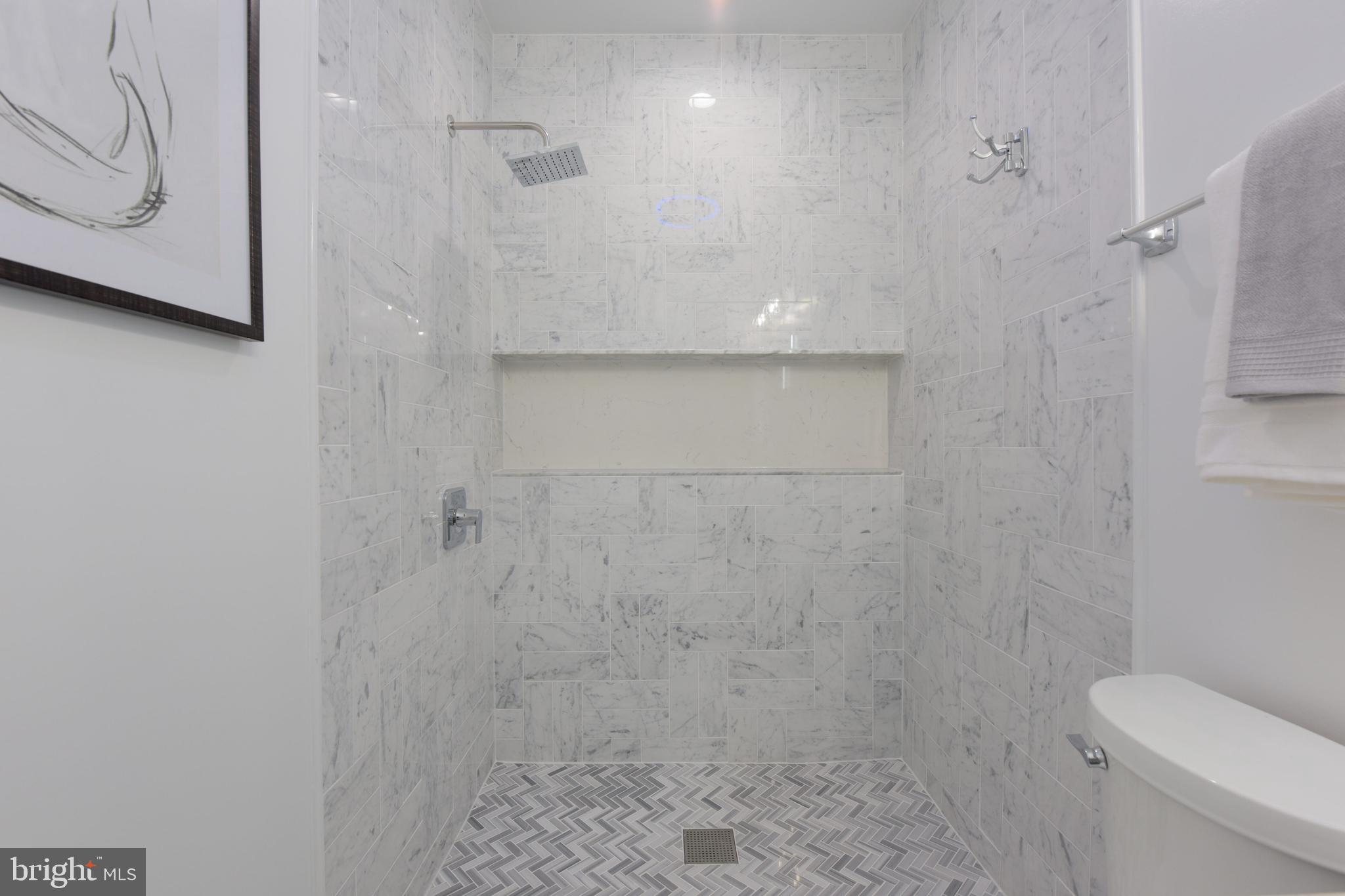 3607 T Street Northwest Washington, DC 20007 - Photo 20 of 44 Carrara marble tile