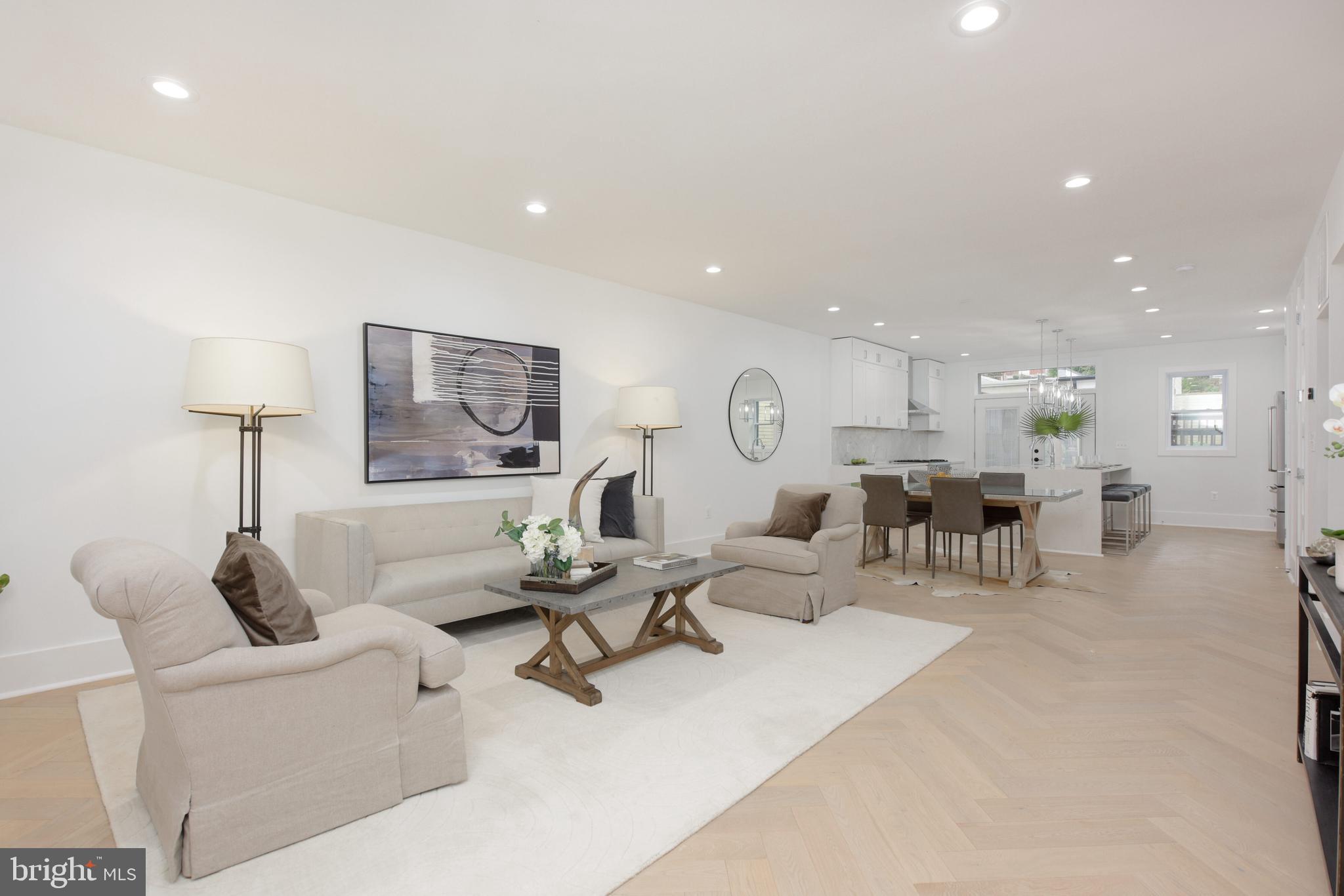 3607 T Street Northwest Washington, DC 20007 - Photo 4 of 44 White oak herringbone floors