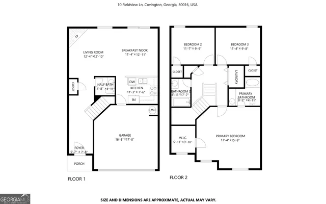 $1,825 | 10 Fieldview Lane, Covington, GA 30016