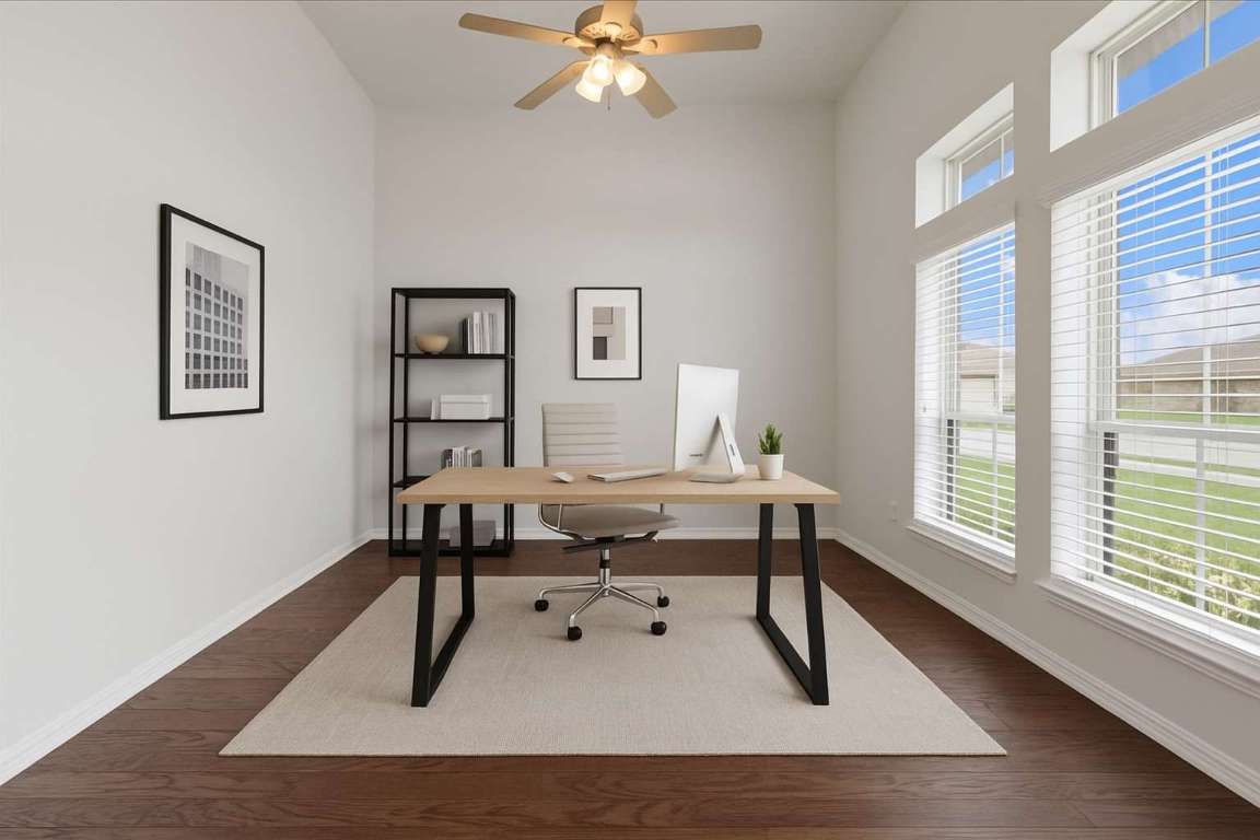 271 Eclipse Drive, Unit 67 Austin, TX 78737 - Photo 28 of 39 a workspace with furniture and window
