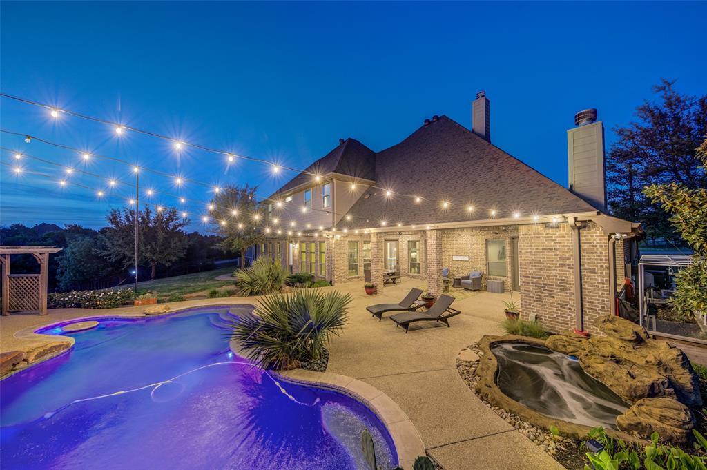 254 Maral Lane Azle, TX 76020 - Photo 2 of 40 Twilight view of backyard