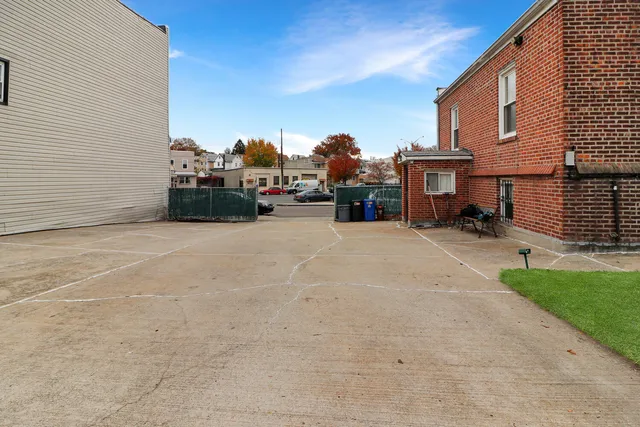 an outdoor space with swimming pool