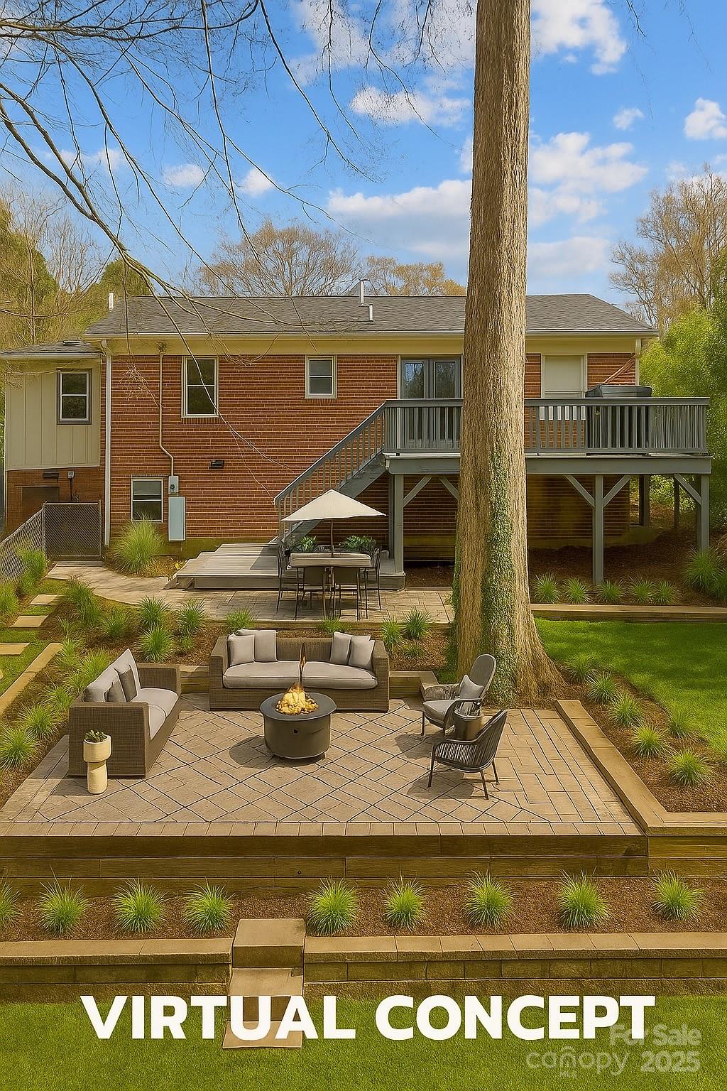 4820 Valley Stream Road Charlotte, NC 28209 - Photo 4 of 37 a view of swimming pool with outdoor seating