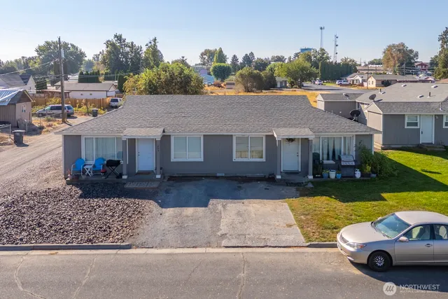 a view of a house with a patio
