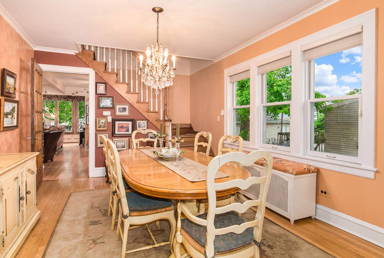 1605 South Fairview Avenue Park Ridge, IL 60068 - Photo 6 of 31 a very nice looking dining room with a large window and chandelier