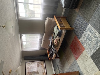 1516 South Ranchero Road South Kerrville, TX 78028 - Photo 14 of 16 a living room with a bed furniture and next to a window