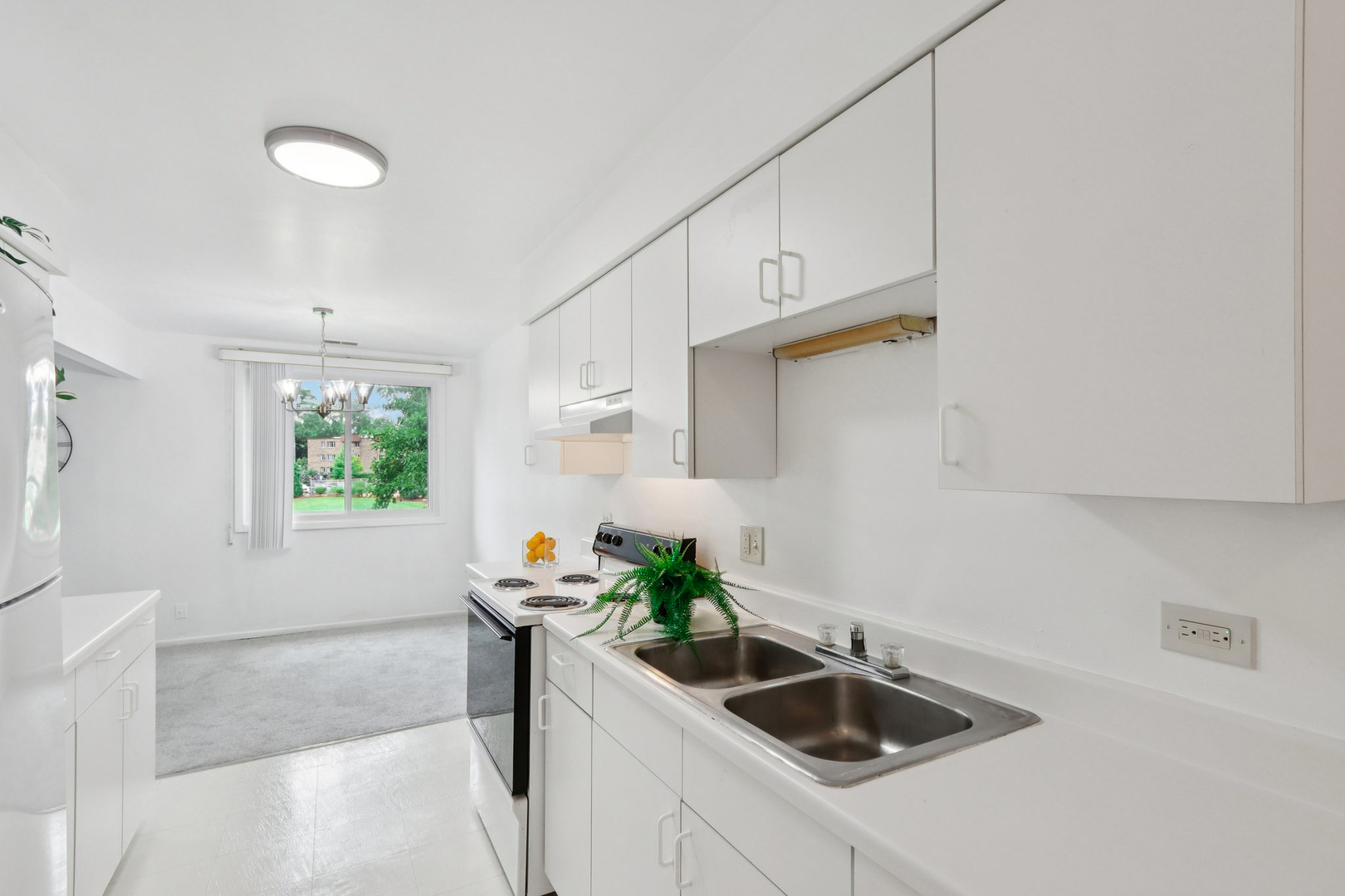 2650 Brookwood Way Drive, Unit 201B Rolling Meadows, IL 60008 - Photo 11 of 25 a kitchen with a sink and a refrigerator