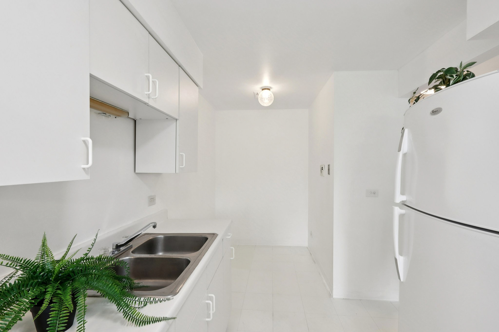 2650 Brookwood Way Drive, Unit 201B Rolling Meadows, IL 60008 - Photo 9 of 25 a kitchen with a sink and refrigerator
