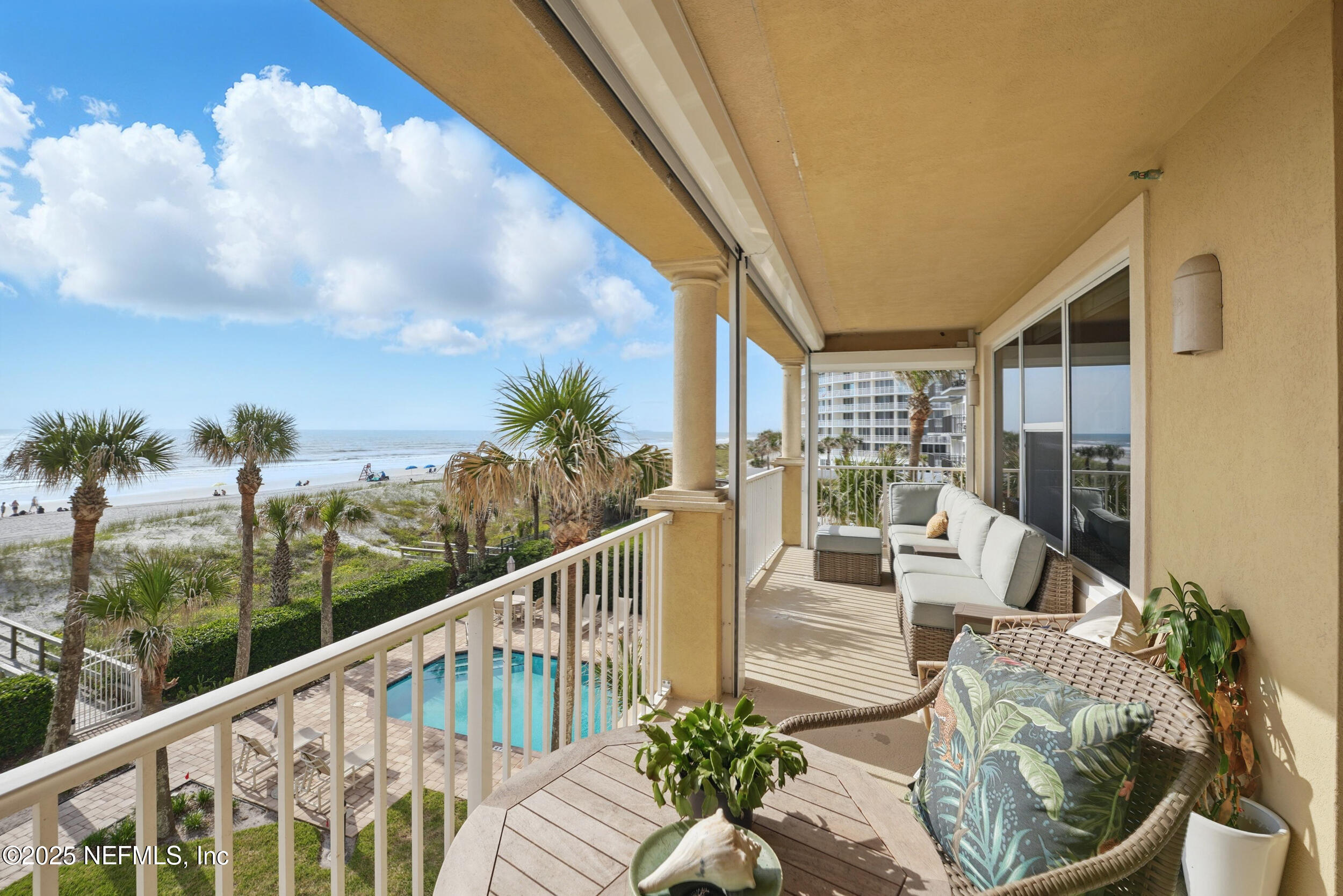1505 1st Street South, Unit 302 Jacksonville Beach, FL 32250 - Photo 45 of 57 a view of balcony with furniture