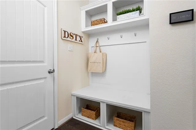 a room with storage and utility