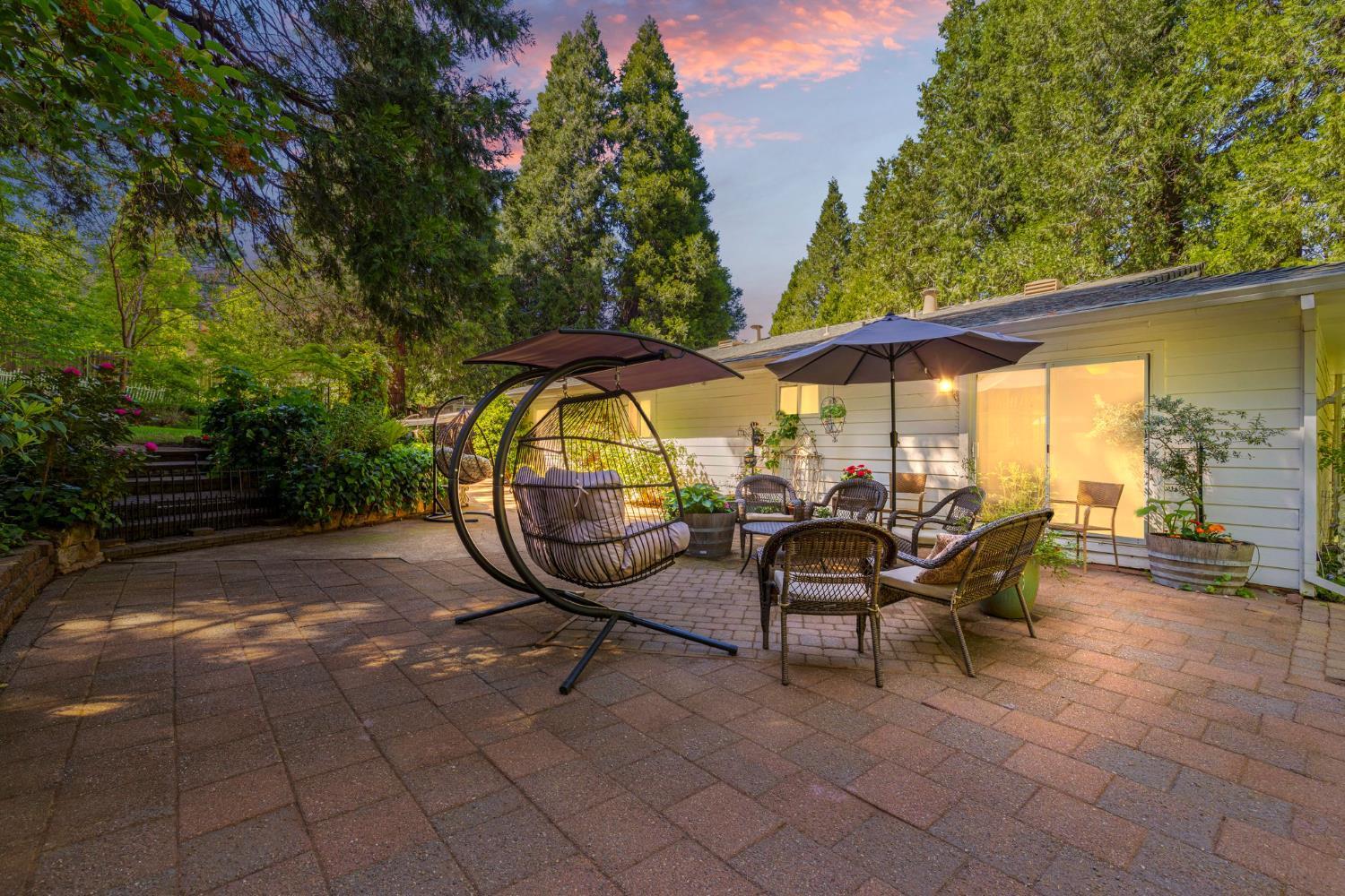 2812 Crystal Springs Road Camino, CA 95709 - Photo 19 of 28 an outdoor sitting area with couch and chairs