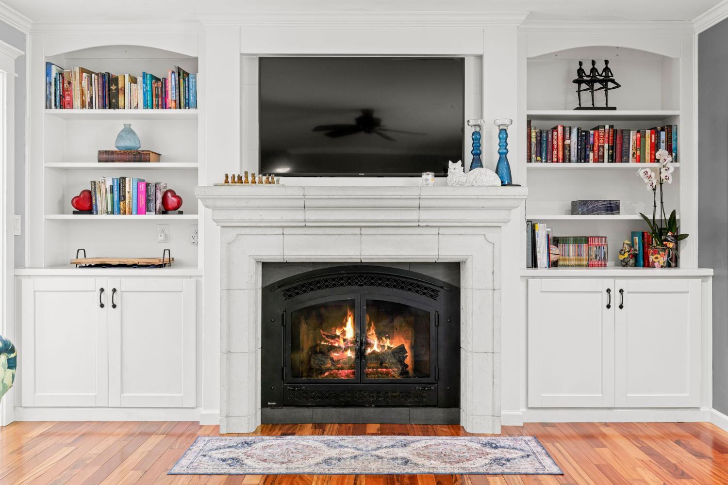 2812 Crystal Springs Road Camino, CA 95709 - Photo 6 of 28 a living room with furniture and a fireplace