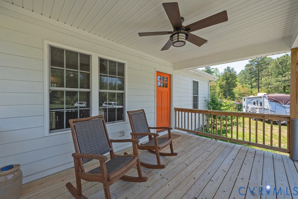 4336 Hells Bend Road Palmyra, VA 22963 - Photo 16 of 35 Covered front porch featuring a wood-finish floor,
