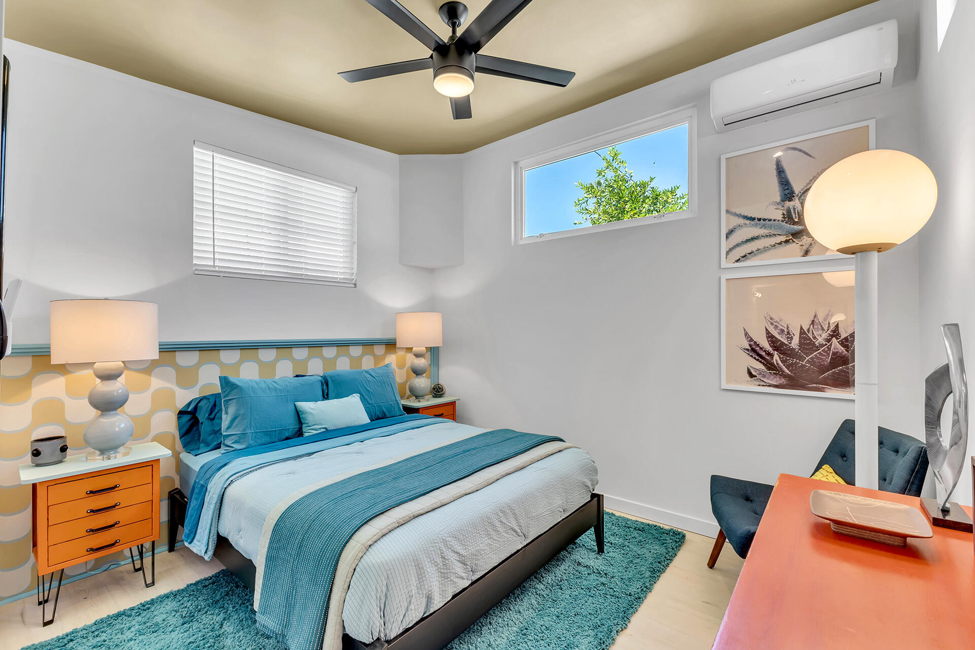 69 Nile Street Palm Springs, CA 92264 - Photo 12 of 68 a bed room with a bed and a painting on the wall