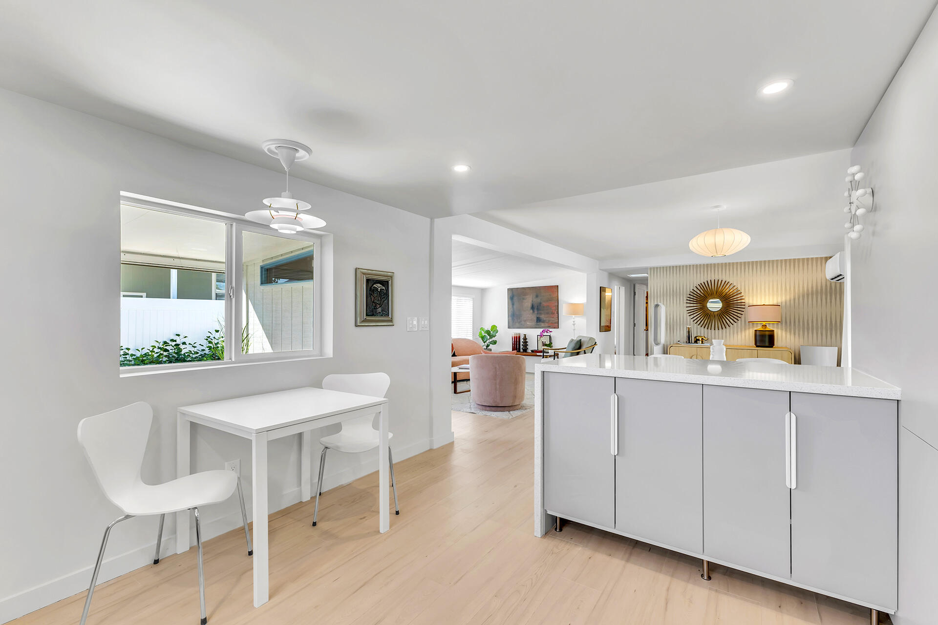 69 Nile Street Palm Springs, CA 92264 - Photo 47 of 68 a view of a dining room kitchen with furniture and window