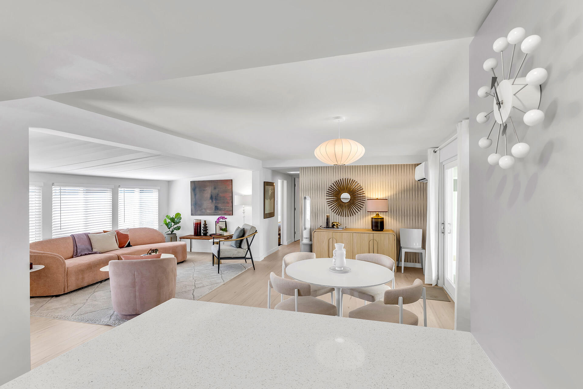 69 Nile Street Palm Springs, CA 92264 - Photo 49 of 68 a living room with furniture and a large window