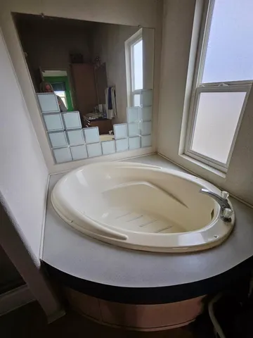 a bathroom with a sink