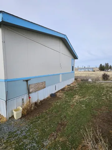 a backyard of a house