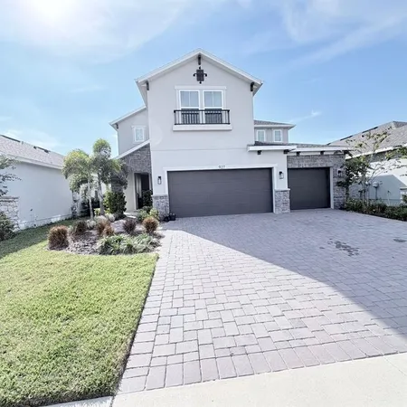 a house view with a outdoor space
